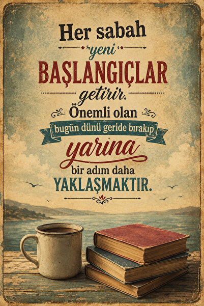 Lucena Retro Motivational Verbal Mdf Wall Painting Decorative Literary Writte...