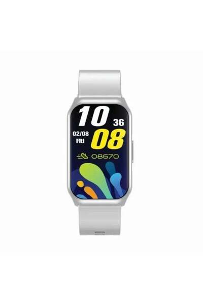 Green Lion Track Fit Smart Watch (Silver)