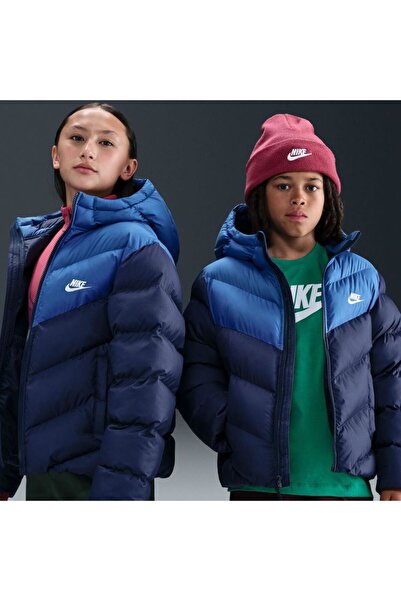 Nike K NSW TF ADP PUFFER COLORBLOCK Kız Çocuk Mont IB6164-410