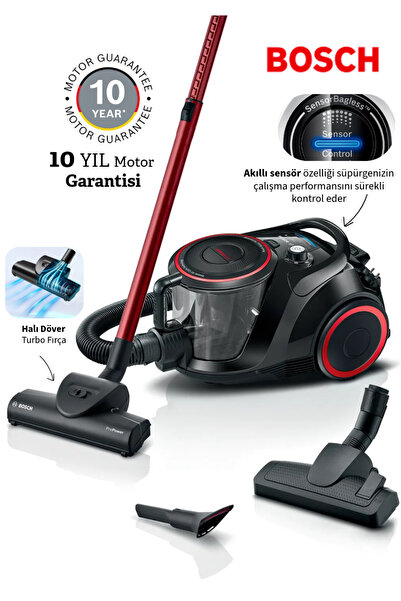 Bosch Serie 6 ProPower 750 W Toz Torbasız Elektrikli Süpürge - Turbo Başlıklı...