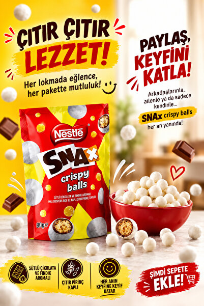 Nestle SNAX CRISPY BALLS 80gr