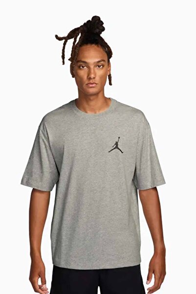 Nike تي شيرت رجالي باللون الرمادي من Jordan، تي شيرت رياضي كاجوال بمقاس كبير ...