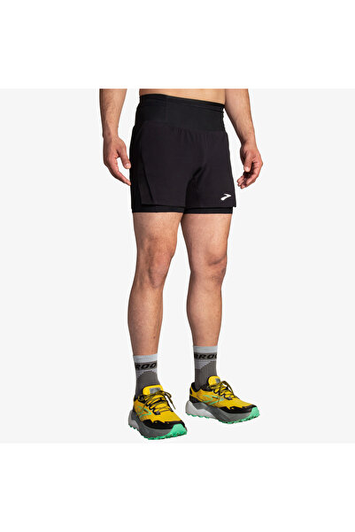 Brooks High Point 5 2-İn-1 2.0 Erkek Siyah Şort