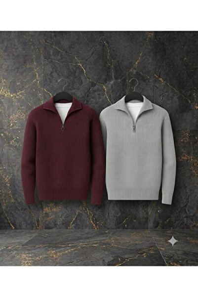 zs zaos fashion 2-Pack Advantageous Set Men's Winter Stand-Up Collar Sweater ...