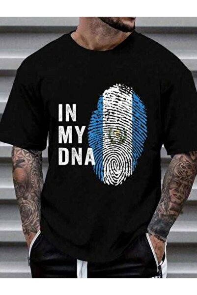 9TAY تي شيرت 100% قطن In My DNA Guatemala للسيدات والرجال بتصميم جرافيك، قمصا...