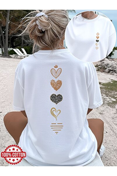 puolikuu Unisex Comfortable Fit Tshrit Printed Tshirt