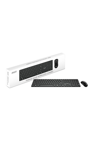 MSI FORGE K210 Wireless Combo Türkçe Kablosuz Klavye Mouse Set