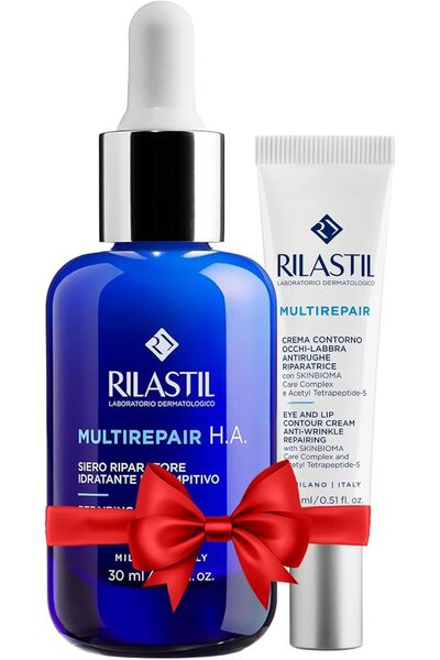 Rilastil مالتريبير ه.أ. سيروم ديتوكس للوجه 30 مل + كريم للعين والشفاه 15 مل