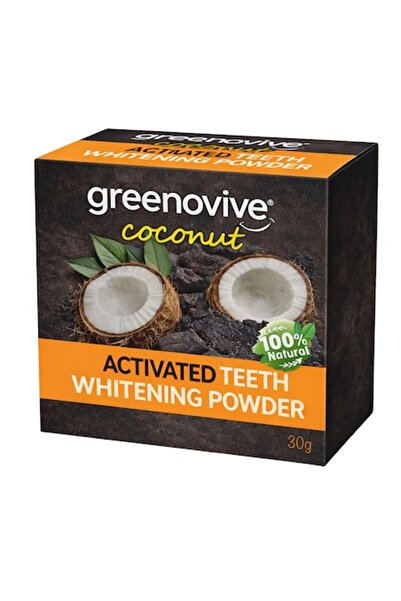 GREENOVIVE Pudră Organică, GREENOVIVE ® cu efect de albire a dinților, cu căr...