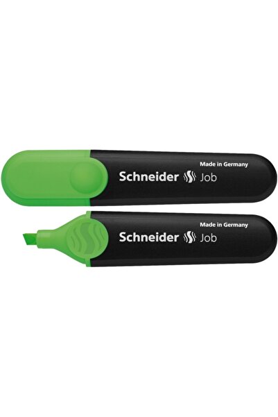 SCHNEIDER Textmarker Job, varf tesit 1+5mm - verde, 10 buc/cut