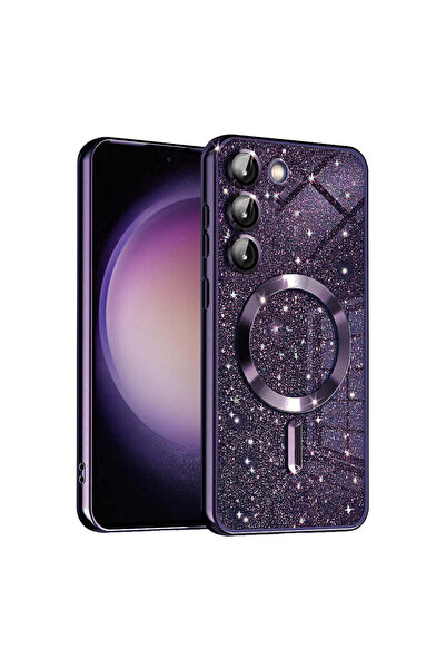 Techsuit Husă pentru Samsung Galaxy S23 Plus, Lux Glitter MagSafe, albastru -...