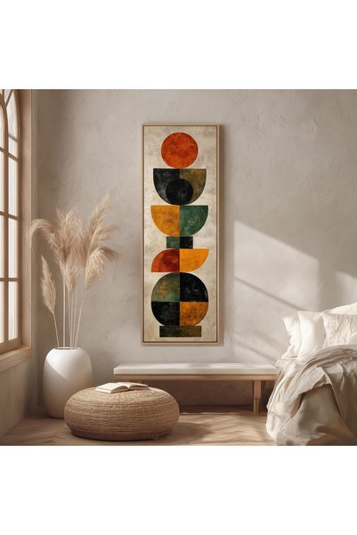 Tuba Decor Tek Parça Gerçek Ahşap dikey Panorama