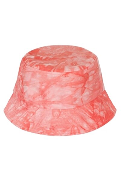 ivokid Pălărie tip găleată din bumbac, tie-dye coral, pentru femei