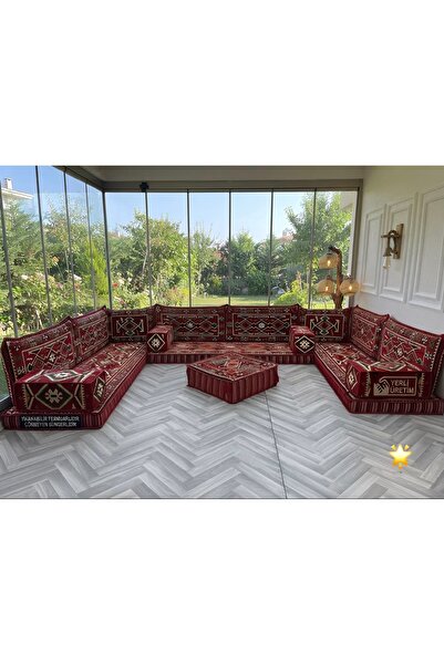 Şark köşesi Yer/Sırt Minder Takımı (SÜNGERLİ) Salon/Balkon içindir☺️