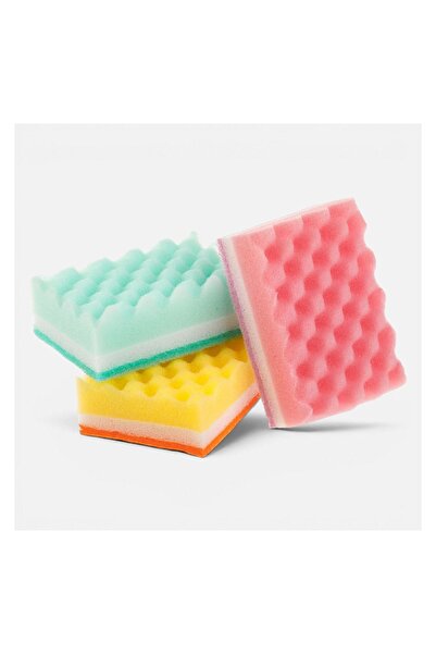 OEM Burete de bucătărie pentru vase, 3 bucăți, 10x7x3.5cm – curăță rapid grăs...