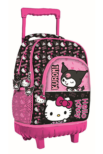Hello Kitty & Kuromi geantă școlară premium cu roți, 44 cm