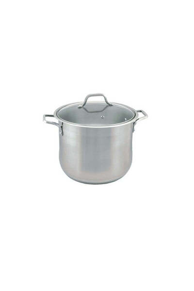 Bohmann Oala din inox cu capac din sticla, 9L, Dimensiuni Ø24 x 19 cm, Compat...