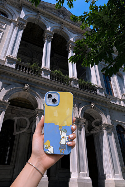 DoaCase iPhone 15 Uyumlu Bebek Mavisi Renkli Lansman Telefon Kılıfı