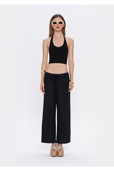 Tinyofficial Soft Draped Elastic Waist Pants