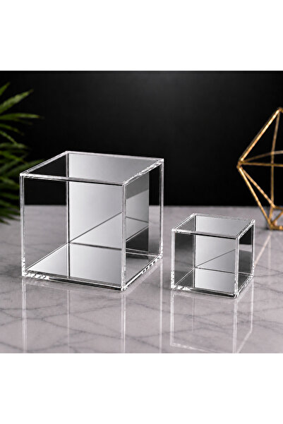 OSEA REKLAM&ORGANİZASYON 5mm Şeffaf Pleksi Akrilik Kutu ( Aynalı ) 9x9 cm