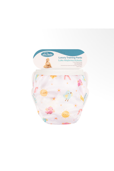 Sevi Bebe Yeni Desen Lüks Bebek Alıştırma Külodu Sevimli kuşlar Kız Desen