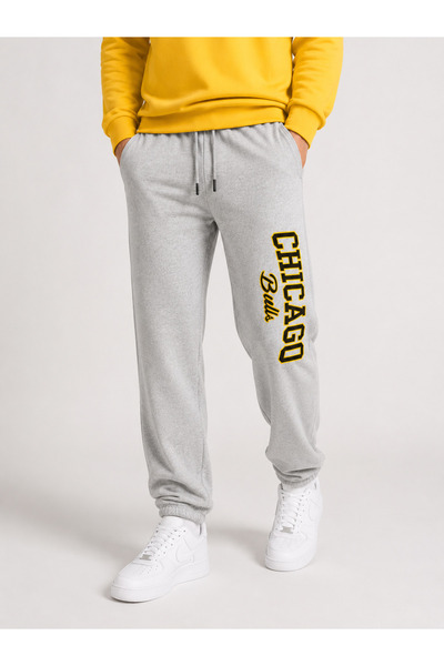 by fiyaka fashion Men's Chicago Printed Elastic Waist Trackpants (Seasonal)