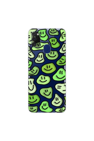 PPKin Samsung Galaxy M21 Compatible Wallpaper 9 Design Transparent Case