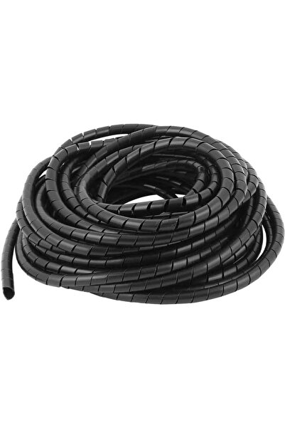 Duravel HD Flexible Spiral Cable Management Tube-10mm x 10 Meter, Black