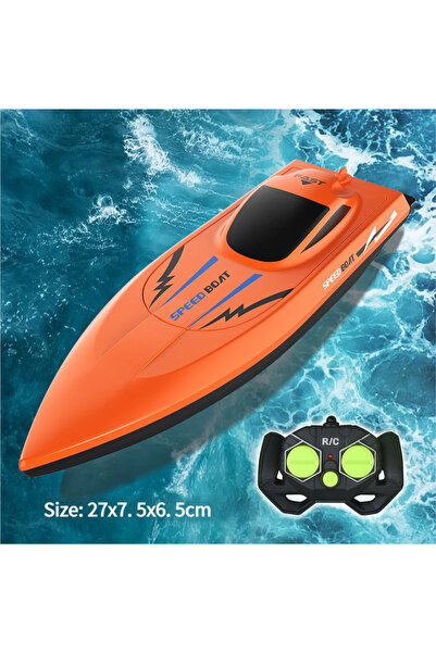Choice1 Yacht Orange Kids' Waterproof & Ultra-Fast Remote Control Boat, Light...