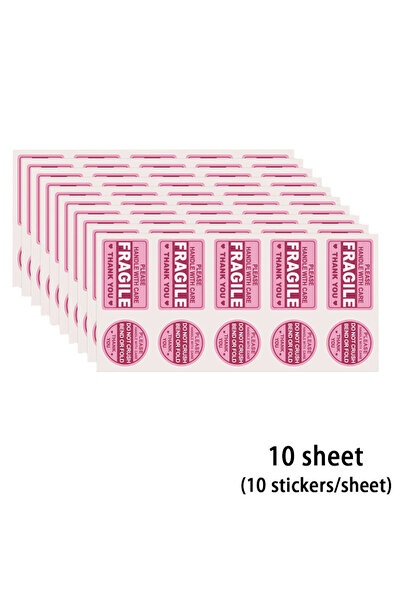 Choice 10 sheets Fragile Stickers Don Not Crush Handle with Care 5cm*7.6cm Sh...