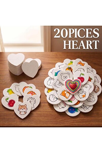 choice2 20 PCS HEART [20Pcs/50Pcs] Magic 3D Foam Explosion Art Paper Water Ac...