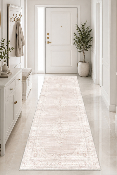 Homefesto Modern Dekoratif Halı – Makinada Yıkanabilir, Kaymaz Taban, İnce Salon Halısı, Mutfak Halısı ve Yolluk