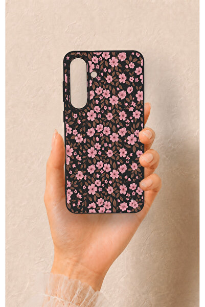 Vip Case Samsung S25Fe Uyumlu Mini Pembe Çiçek Desenli Silikon Kılıf