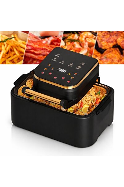 Velaris Friteuză digitală cu aer cald 3 în 1, fără ulei, 12 L, 1700W, control...