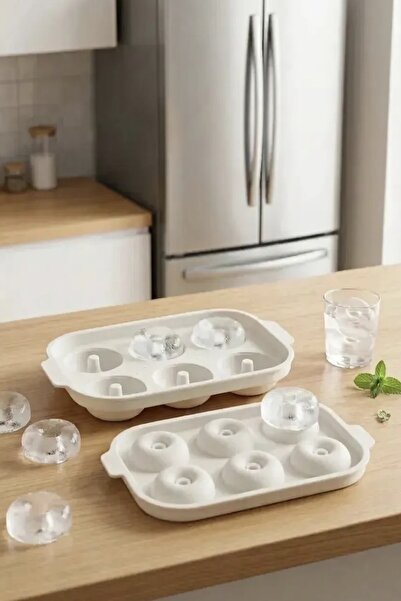 AHİR TİCARET 6 Compartment Donut Model Icebox White