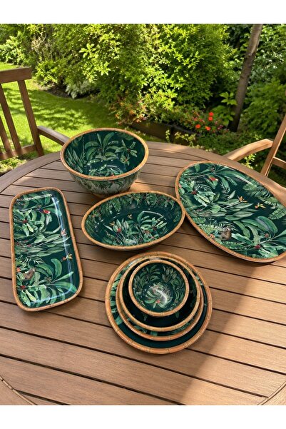 Easy Life Collection's Zanzibar Melamin Çukur Salata Meyve Tabağı 25 cm