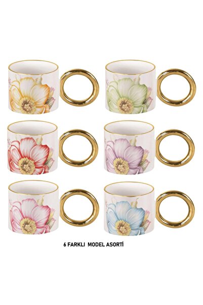 MİEN Flower Porselen Kupa 270 Cc