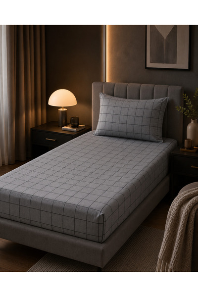 H&F Trendline [] Patterned Single Elastic Bed Sheet Set 100X200 cm – 1 Pillowcase