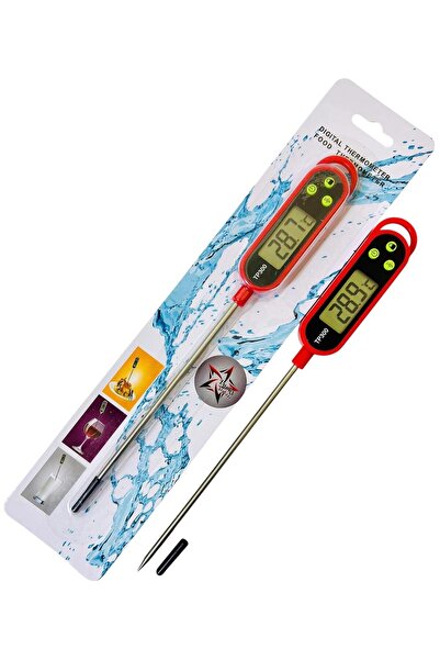 Generic Food Thermometer Red 1Pcs LUCKY STARZZZ Digital Meat Thermometer,Upgr...