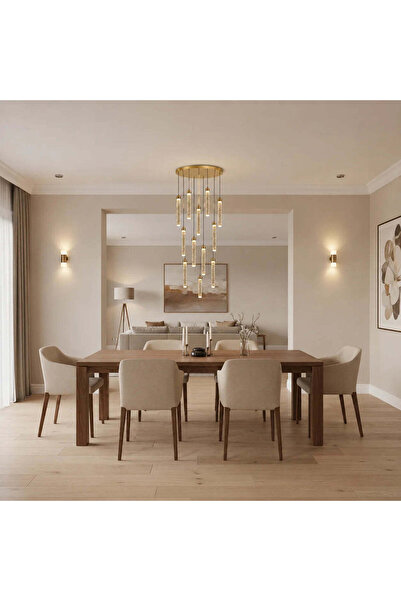 OEM Candelabru Cristal LAGOM LED cu Telecomanda, Suspendat, 12 Surse, 36W, Di...