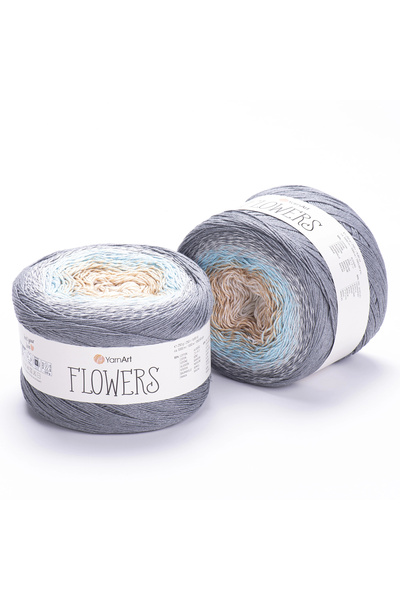 Yarnart Flowers Colorful Cotton Summer Hand Knitting Yarn 268
