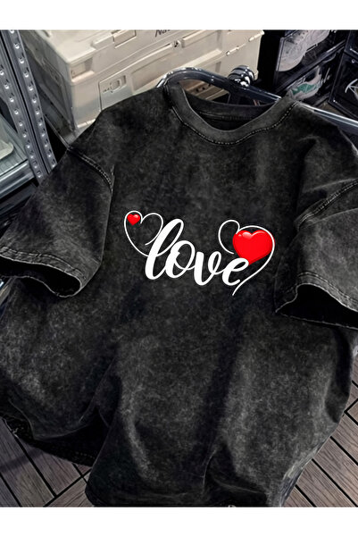 Pink Sky Unisex Oversize Vintage Washed Street Style Μόδα του δρόμου Βαμβακερ...