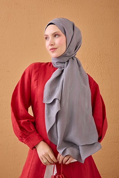 Silk Home Naia Cotton Shawl Lyra Dark Gray