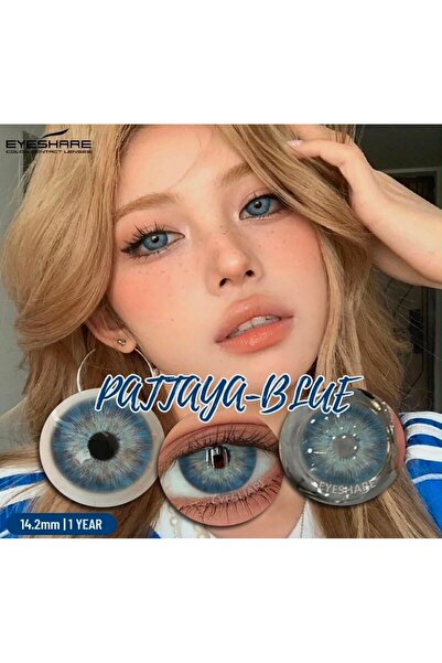 EyesPro Pattaya BLUE mavi yıllık göz renk lensi doğal renk