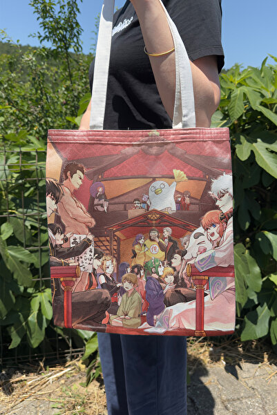 ZipZap Gintama V1 Summer Winter Double-Sided Canvas Print Tote Bag Anime Bag