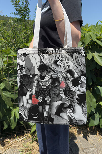 ZipZap Hajime No Ippo V1 Summer Winter Double Sided Canvas Print Tote Bag Ani...