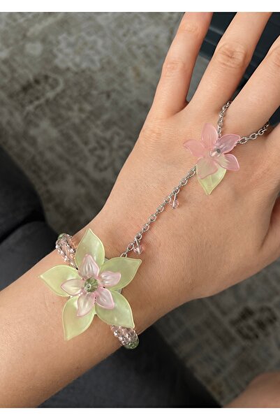 abel jewelry Çiçekli Şahmeran Ayarlanabilir Vintage Bileklik