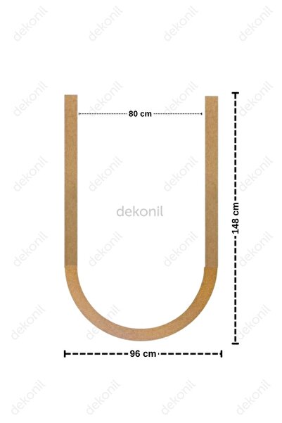 Dekonil Boyanabilir Ayla Pinterest Mdf Oval Duvar Çıtası 96x148cm
