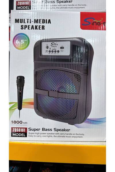 SING سماعة وسائط متعددة لاسلكية من طراز Sing-e ZQS6161، تتميز بإضاءة LED ملون...