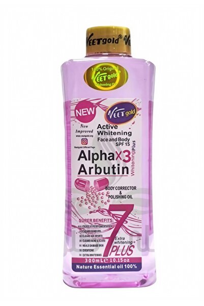 Veet Gold زيت فيت جولد لتفتيح وتصحيح بشرة الوجه والجسم بالألفا أربوتين (Veet ...